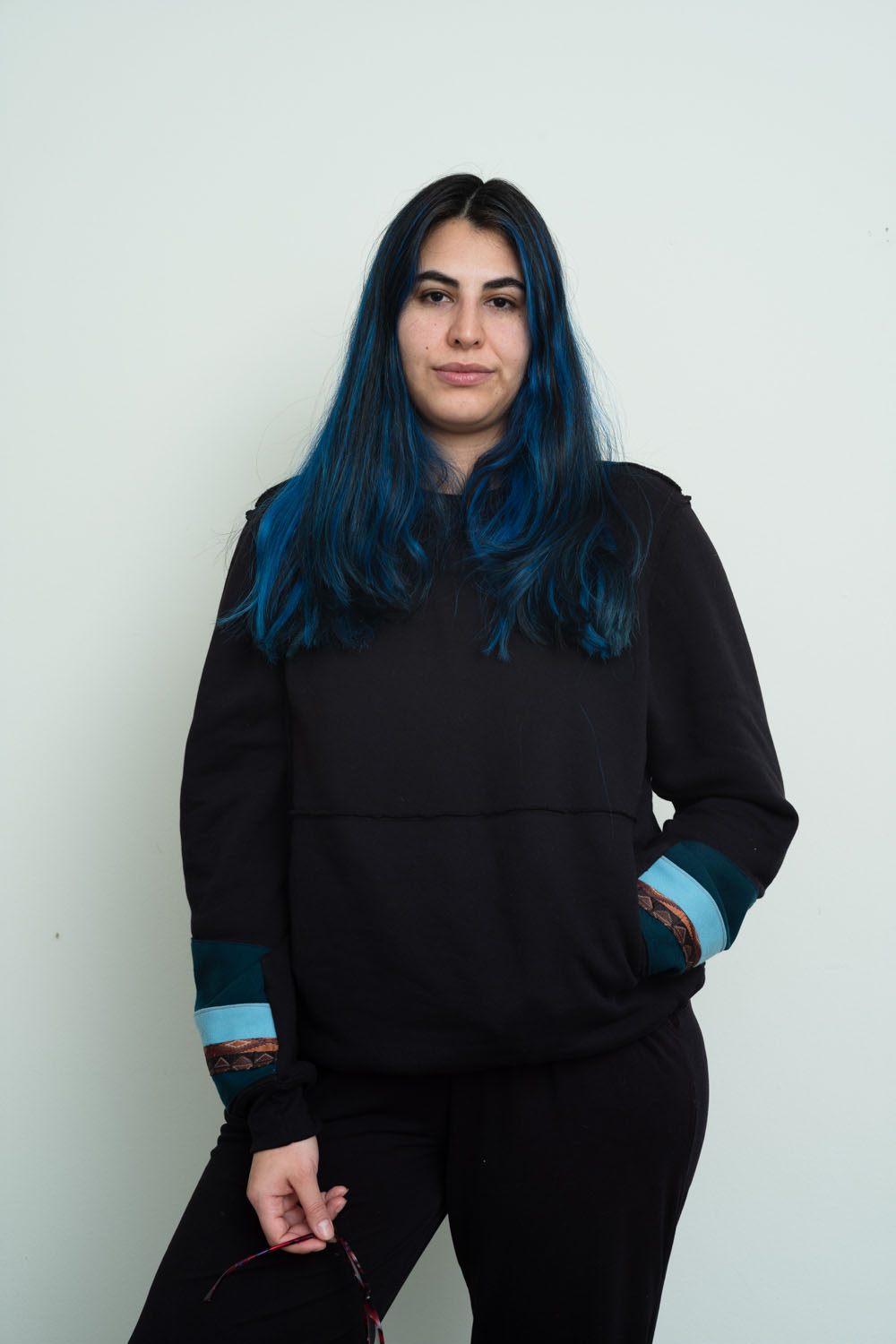 .Love across the  s.p.a.c.e  raw edge crew sweatshirt