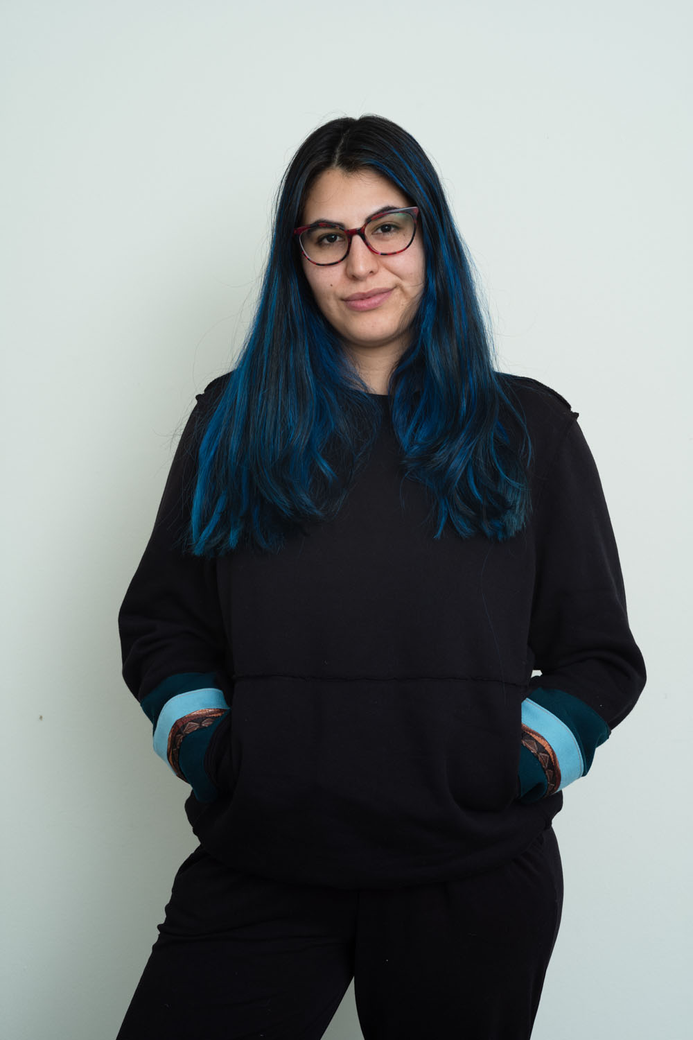 .Love across the  s.p.a.c.e  raw edge crew sweatshirt