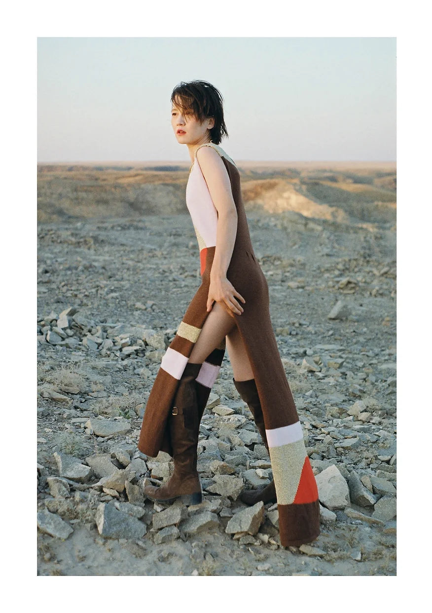 9a. Horizon knit accessory dress