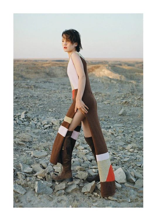 9a. Horizon knit accessory dress